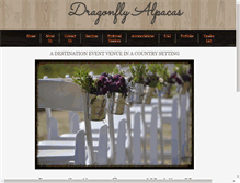 Tablet Screenshot of dragonflyalpacas.com